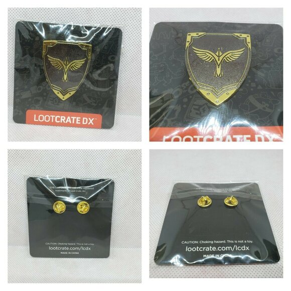Loot Crate DX Exclusive Protect Shield Pin With Phoenix Emblem - Picture 2 of 5